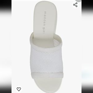 Madden Girl white Wedges
